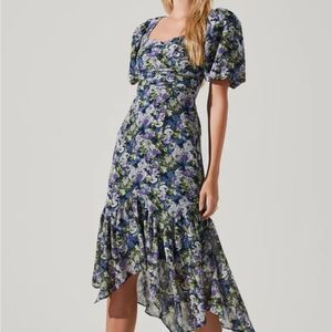 ASTR Floral Midi Dress
